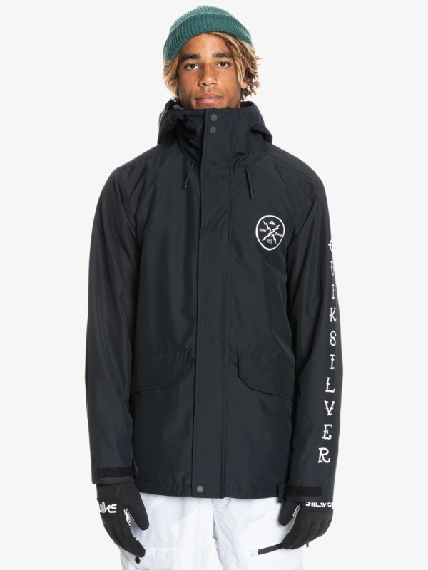 QUIKSILVER EQYTJ03343 - IN THE HOOD - куртка снбрд - TRUE BLACK