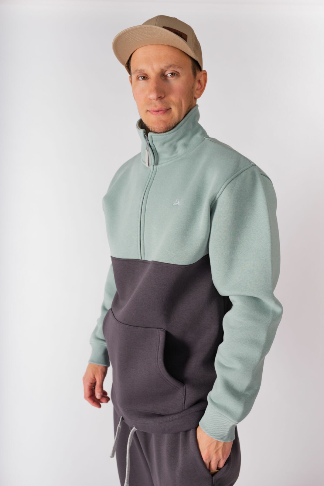 КАРТЕЛЬБ - толстовка - Daily - холодная мята / темно серый — изображение 5