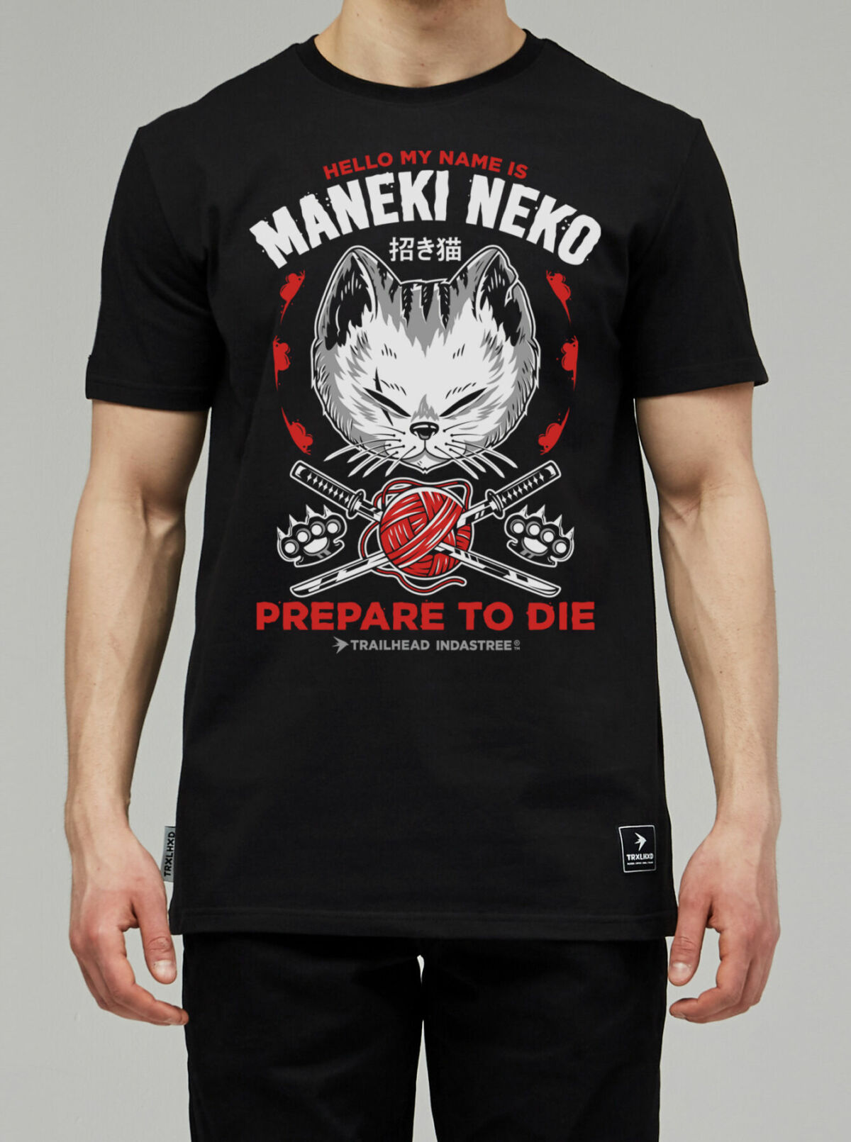 Trailhead - Футболка 022 MANEKI-NEKO-3 Черный