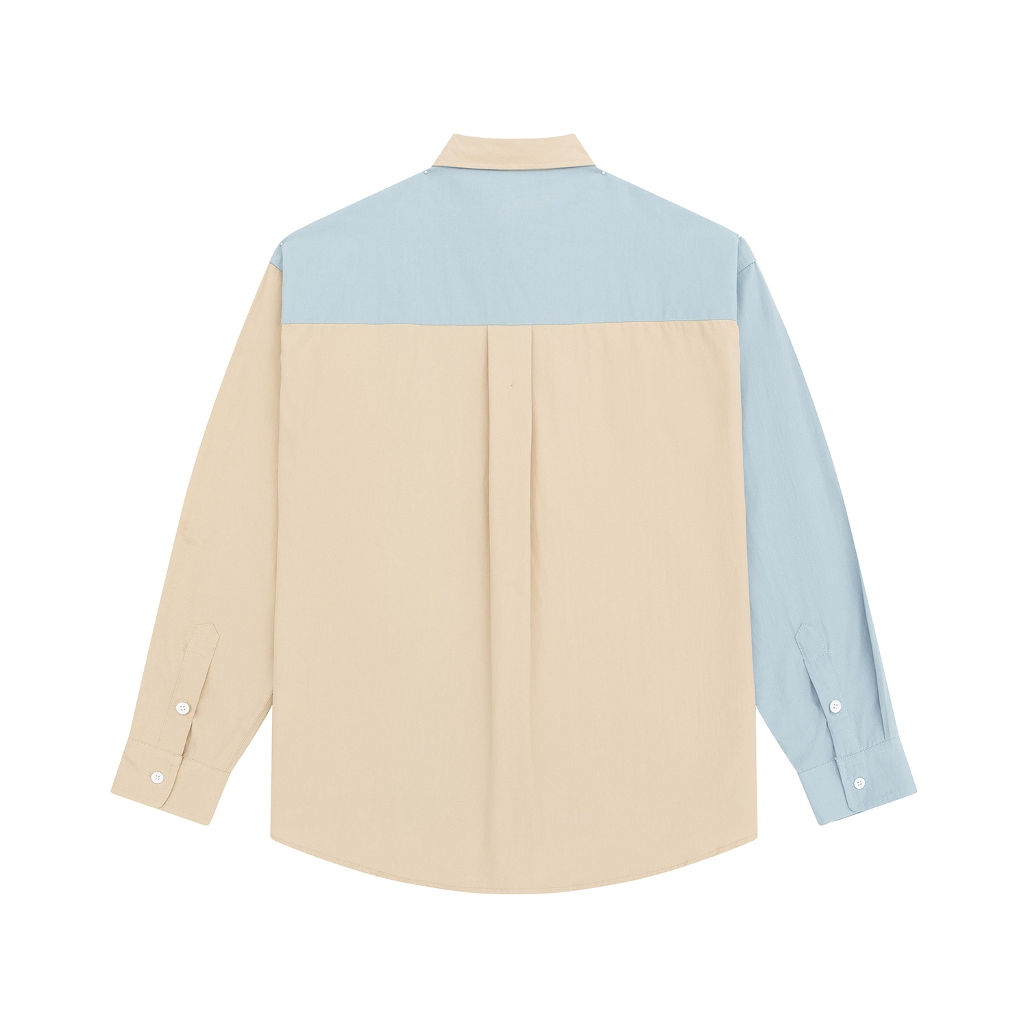 YSH Сорочка мужская YMKASHIX Puff песочный / голубой — изображение 2