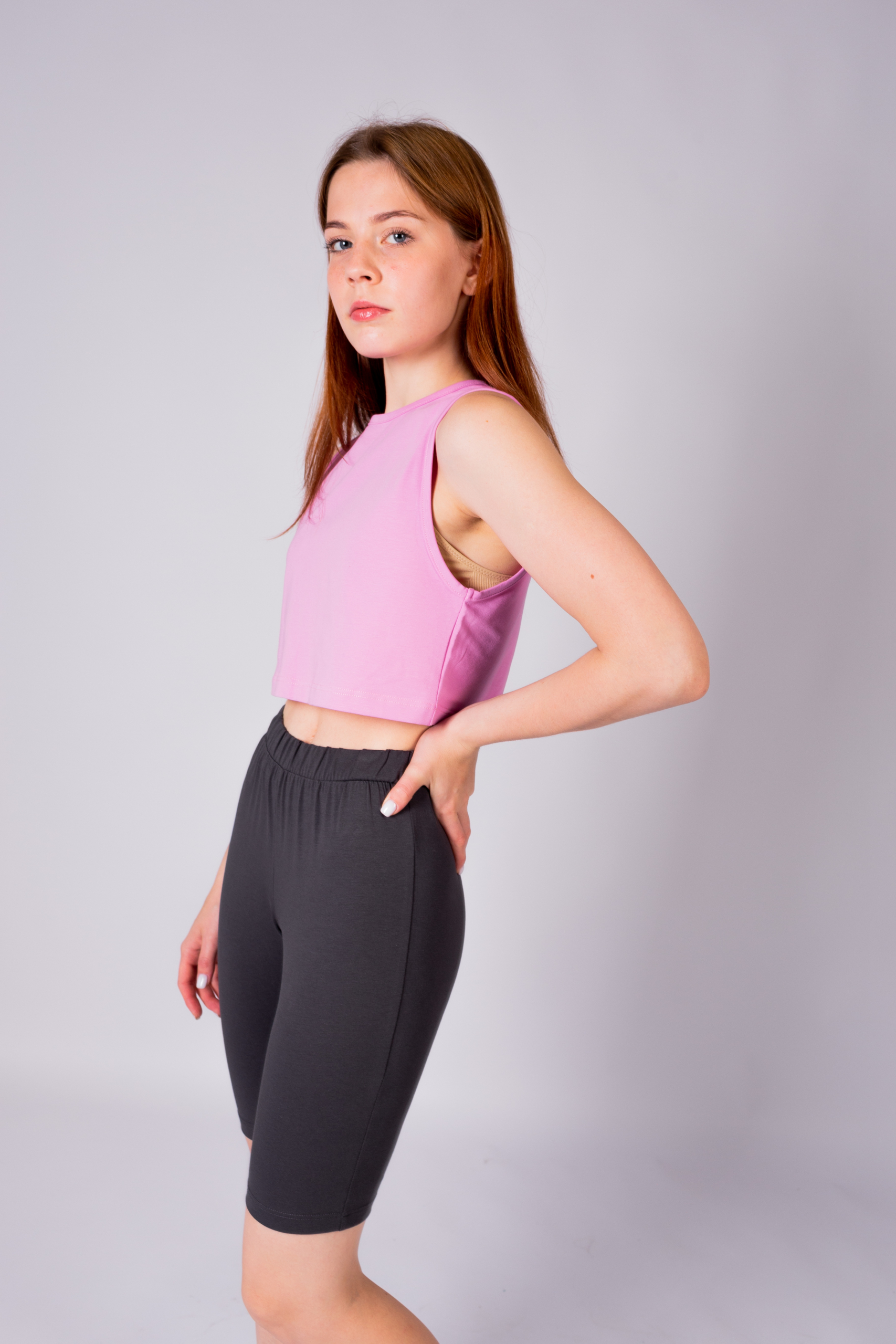 КАРТЕЛЬБ - топ кроп - розовый — изображение 2