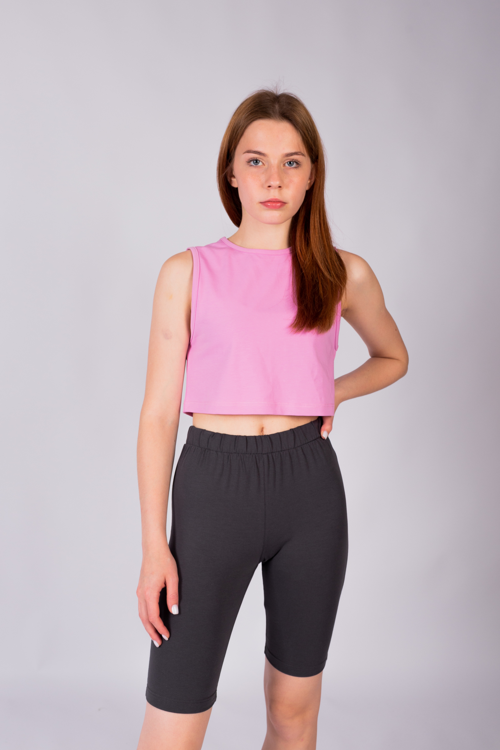 КАРТЕЛЬБ - топ кроп - розовый — изображение 4