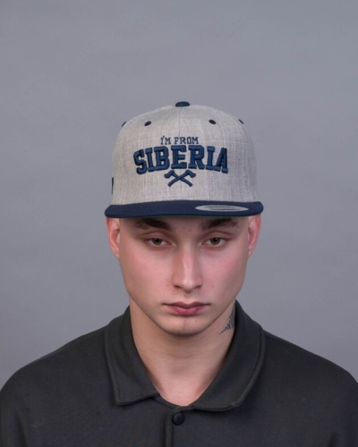 I’m from Siberia – кепка “IFS Axes” – серый/синий