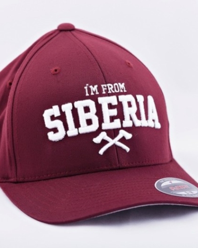 I’m from Siberia – кепка “IFS Axes” flexfit – бордовый