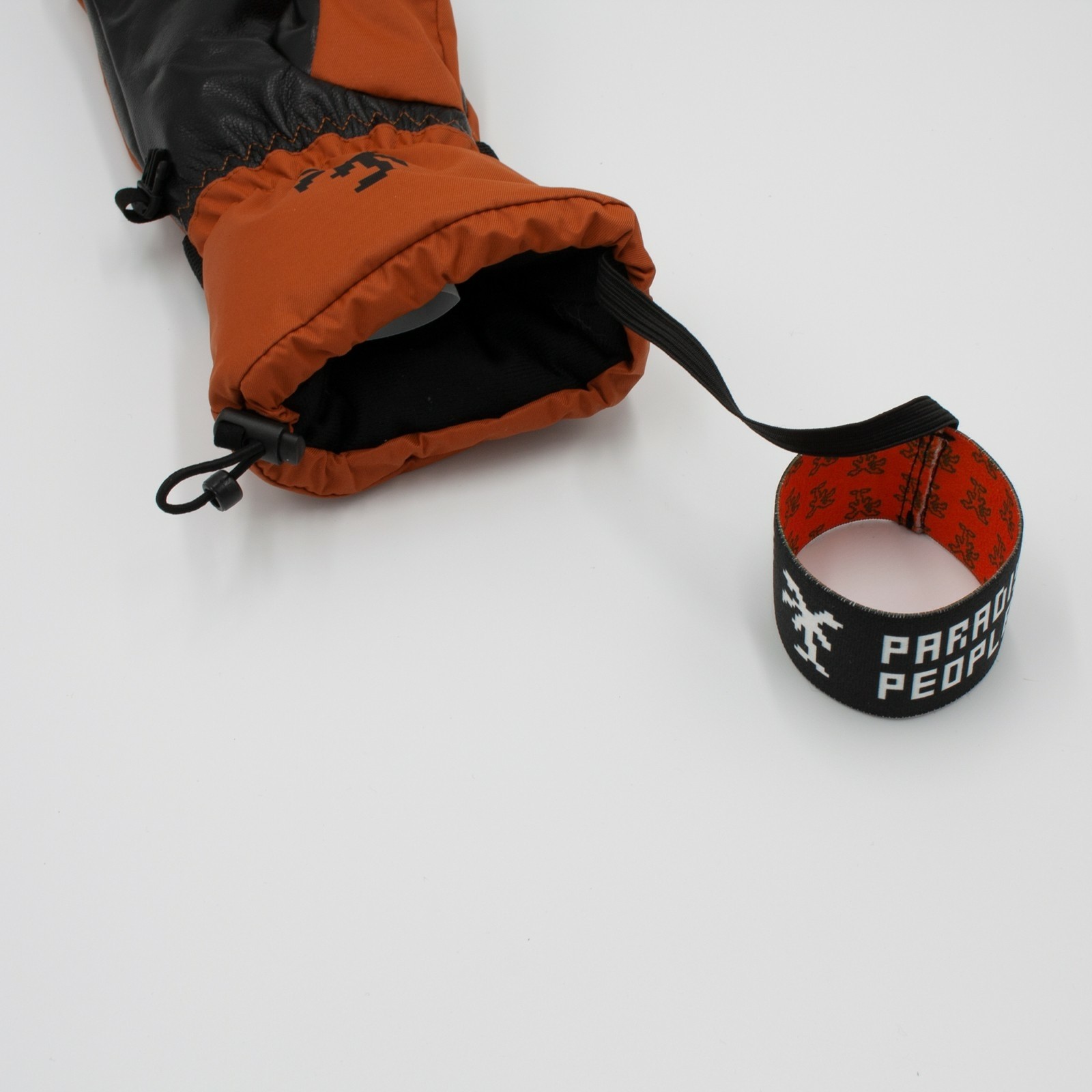 Paradise people - варежки горнолыжные Paradise Powder Mitten Оранжевые — изображение 9