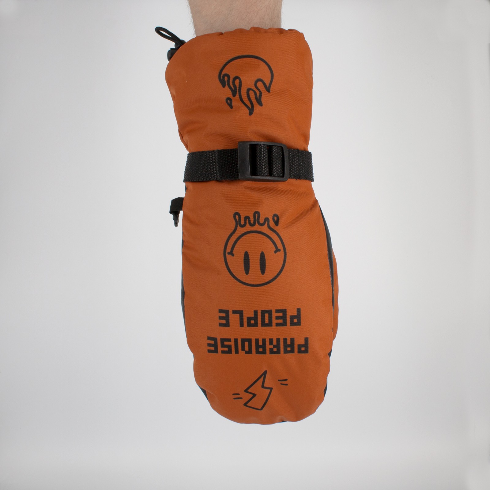 Paradise people - варежки горнолыжные Paradise Powder Mitten Оранжевые — изображение 7