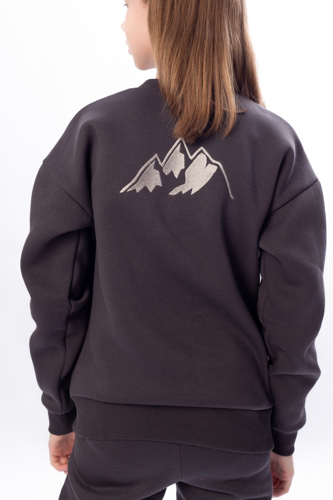 КАРТЕЛЬБ - Свитшот оверсайз - Sopka - темно серый гора - подрост — изображение 3