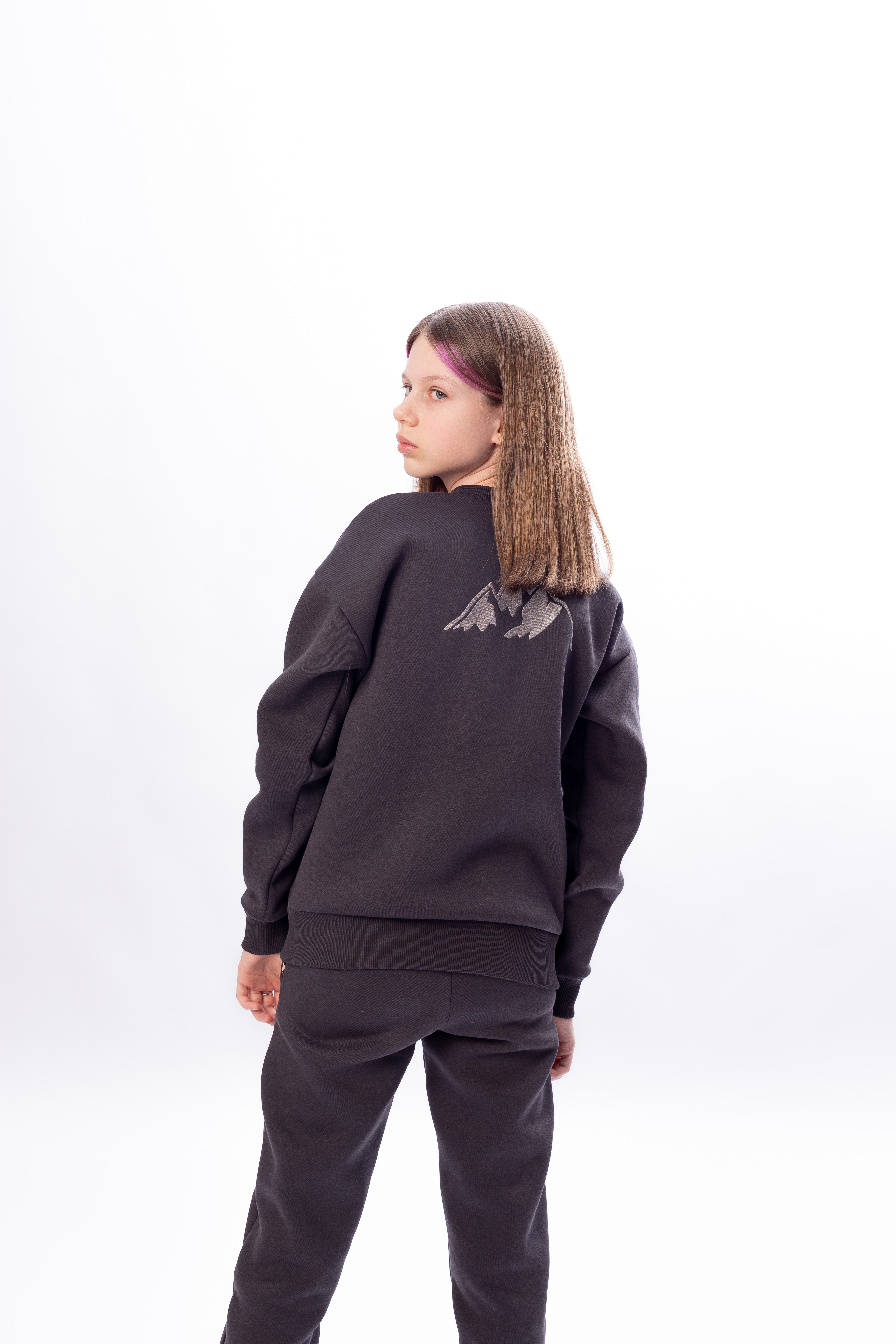 КАРТЕЛЬБ - Свитшот оверсайз - Sopka - темно серый гора - подрост — изображение 4
