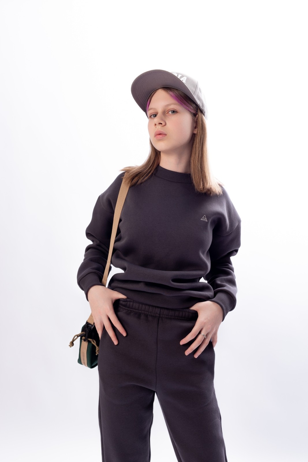 КАРТЕЛЬБ - Свитшот оверсайз - Sopka - темно серый гора - подрост — изображение 5