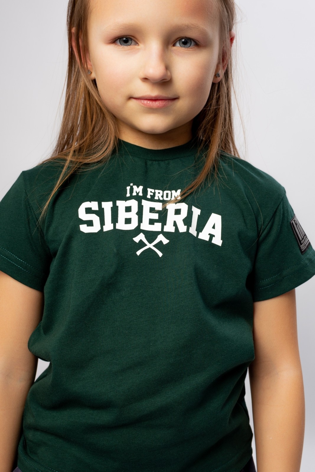 I'm from Siberia - футболка дет "IFS classic" - хвоя — изображение 3