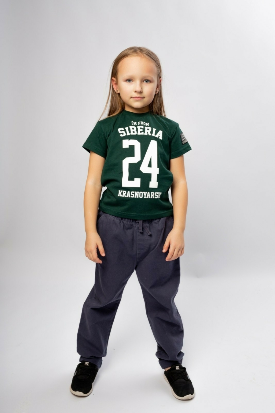 I'm from Siberia - футболка дет "Города Сибири 24" - хвоя — изображение 3