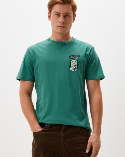 VOLCOM футболка A3532411 SANTI STONED SEA GREEN