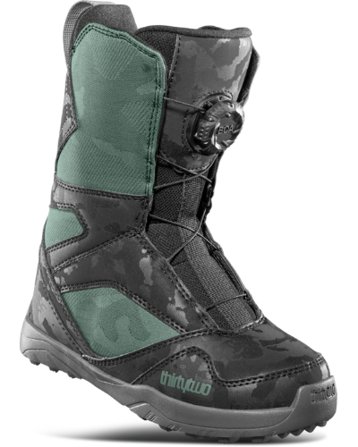 8305000028985 Ботинки для сноуборда 32 ThirtyTwo KIDS BOA BLACK/GREEN 4C (размер 35)