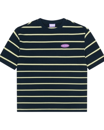 YSH Футболка YMKASHIX Nineties темно-синий / лаймовый