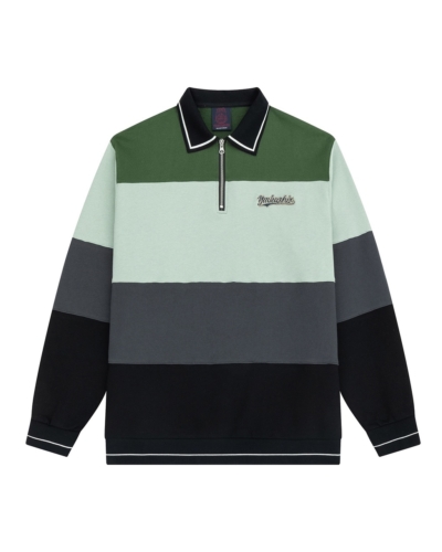 YSH Свитшот YMKASHIX Four Stripes зел/фист/сер/черн