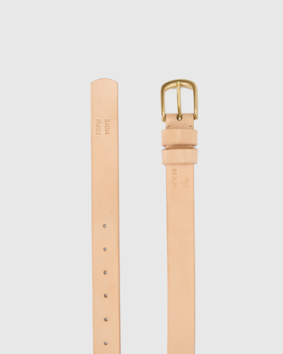 Maple Bags / ремень (кожа) ГОРЫ МОРЕ бежевый