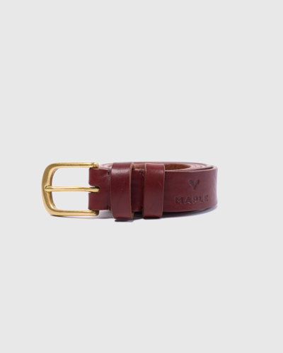 Maple Bags / ремень (кожа) ГОРЫ МОРЕ винный