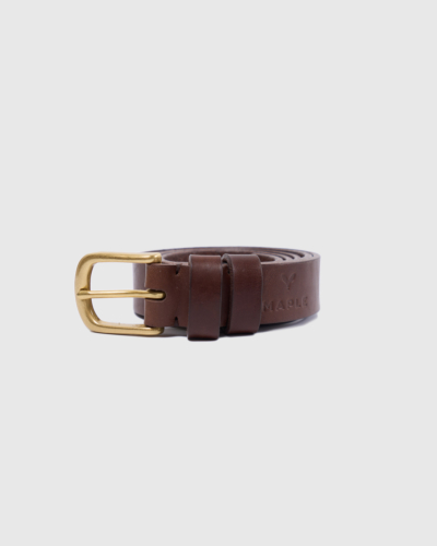 Maple Bags / ремень (кожа) ГОРЫ МОРЕ шоколадный