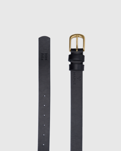 Maple Bags / ремень (кожа) ГОРЫ МОРЕ черный