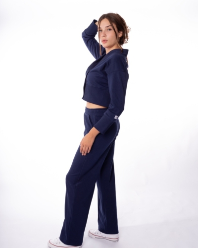 КАРТЕЛЬБ / Брюки со строчкой / Palazzo / Light / синий вираж