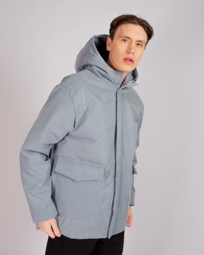 КАРТЕЛЬБ / Куртка муж утепл. c наклад. карм. / Com_mode / пыльно/голуб (100 термофин, мембра)