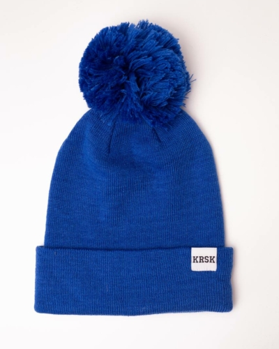 ЯЛК Шапка с помпоном ЯЛК FlexFit (№20) / синий электрик KRSK (100%акрил)