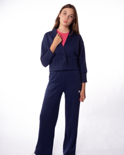 КАРТЕЛЬБ / Брюки со строчкой / Palazzo / Light / синий вираж