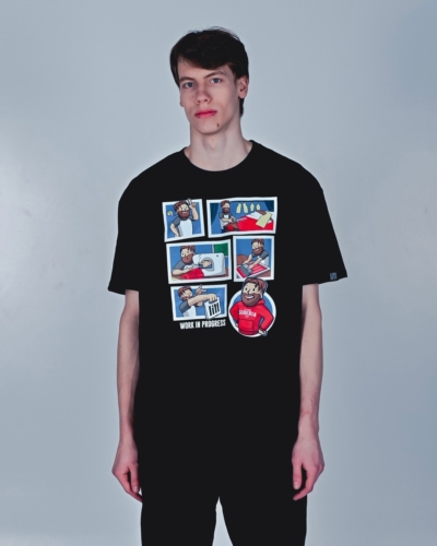 I’m from Siberia / футболка “WIP комикс” / черный