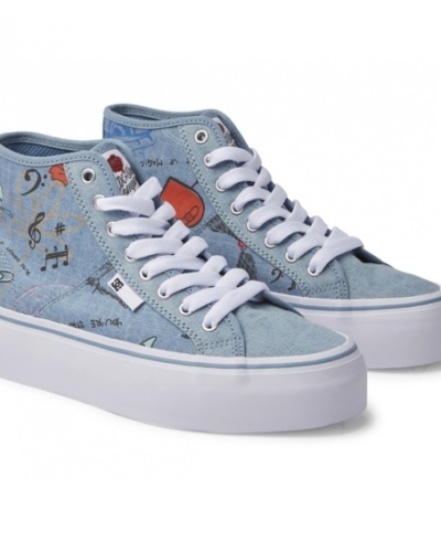 DC SHOES ADJS300296 – MANUALHI PLTFRM – кеды – HEATHER DARK DENIM
