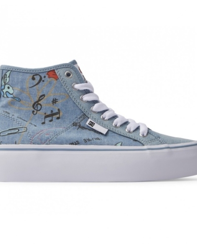 DC SHOES ADJS300296 – MANUALHI PLTFRM – кеды – HEATHER DARK DENIM