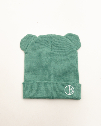 КАРТЕЛЬБ / Шапка 2слоя / LIGHT тонкая вязка (взр) с ушками / мята (30% шерсть/70% п.акрил)