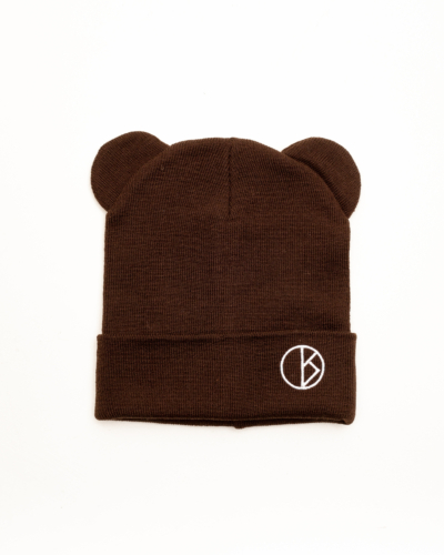 КАРТЕЛЬБ / Шапка 2слоя / LIGHT тонкая вязка (взр) с ушками / шоколад (30% шерсть/70% п.акрил)