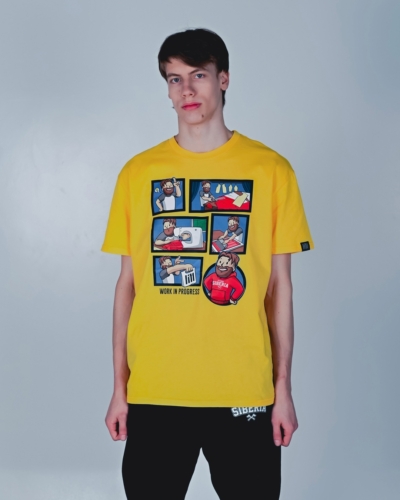 I’m from Siberia / футболка “WIP комикс” / желтый