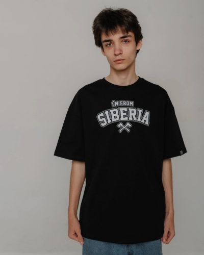 I’m from Siberia / футболка оверсайз “Classic” / черный