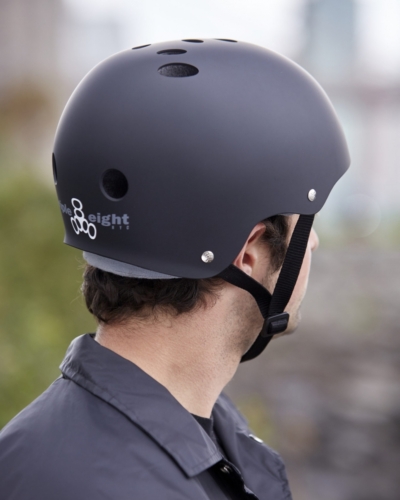 Шлем Triple 8 Certified Sweatsaver Helmet Carbon Rubber