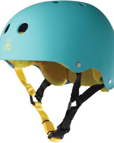 Шлем Triple 8 Sweatsaver Helmet Baja Teal Rubber