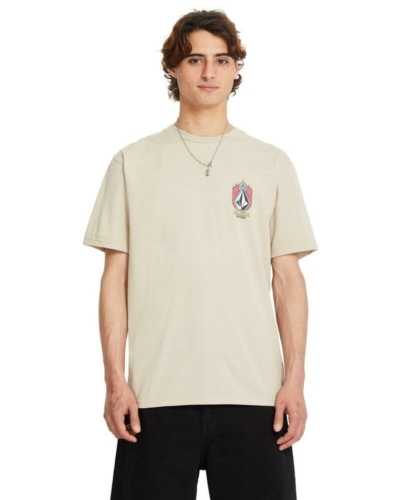 VOLCOM футболка A5712551 DRAGGIN STONE SST LIGHT KHAKI