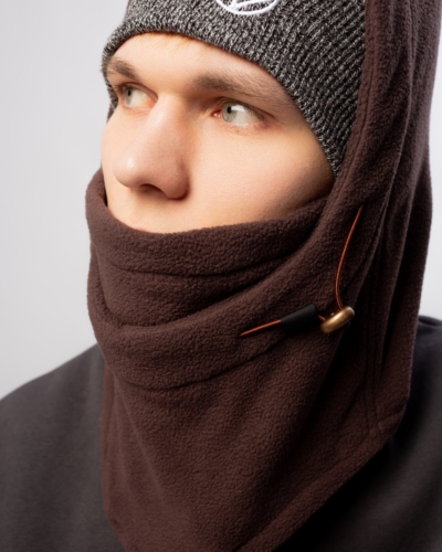 Lesya Lat Балаклава-капюшон – коричневый
