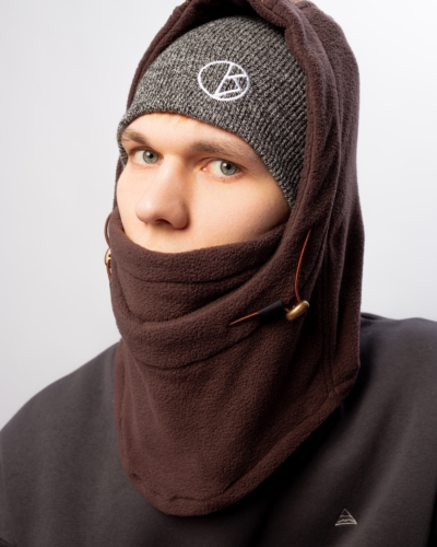 Lesya Lat Балаклава-капюшон – коричневый