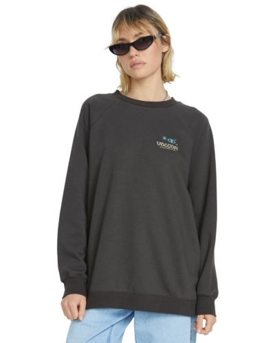 VOLCOM толстовка жен B4612505 RYGALSKI BF CREW VINTAGE BLACK