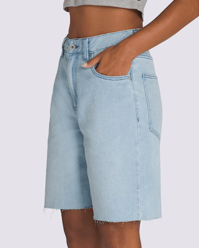 VANS шорты VN000MBJTTJ1 Sirelle Cut-Off Jorts LIGHT STONEWAS