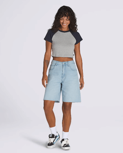 VANS шорты VN000MBJTTJ1 Sirelle Cut-Off Jorts LIGHT STONEWAS