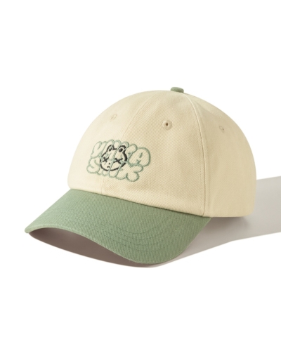 YSH Кепка YMKASHIX Logo Face бежевый/зеленый