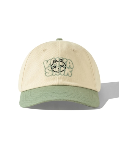 YSH Кепка YMKASHIX Logo Face бежевый/зеленый