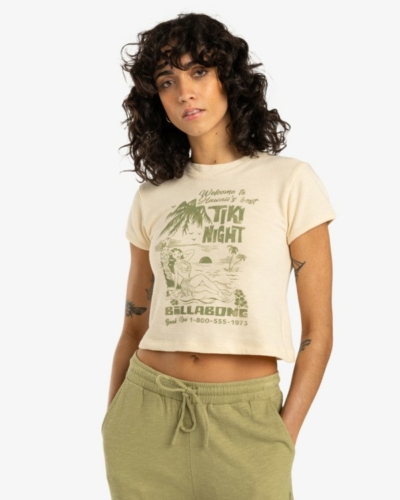 BILLABONG EBJKT00112 / BABY TEE / футболка / WHITE