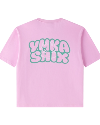 YSH Футболка YMKASHIX Logo Face розовый
