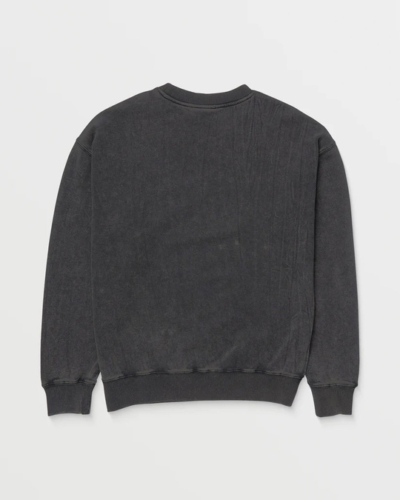 VOLCOM толстовка дет QA445VB8 PSYCHOSIS CREW WASHED BLACK