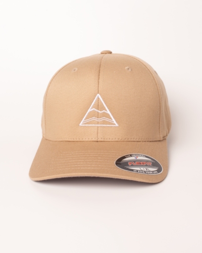 КАРТЕЛЬБ / бейсболка Flexfit 6277 / беж, вышивка белый лого