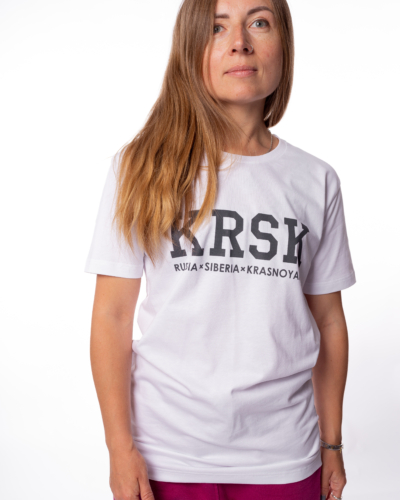 ЯЛК Футболка “KRSK” / белый / жен