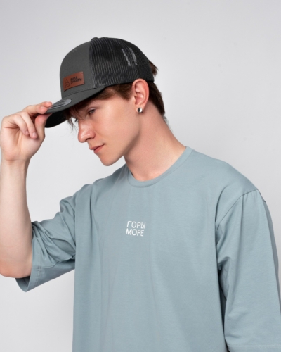 ЯЛК Бейсболка с сеткой Flexfit® 6606 “Sила Сибири” (графит)